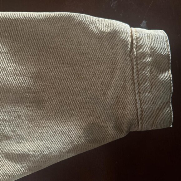 vintage 90s green tan fish boxy varsity jacket - Picture 6 of 6